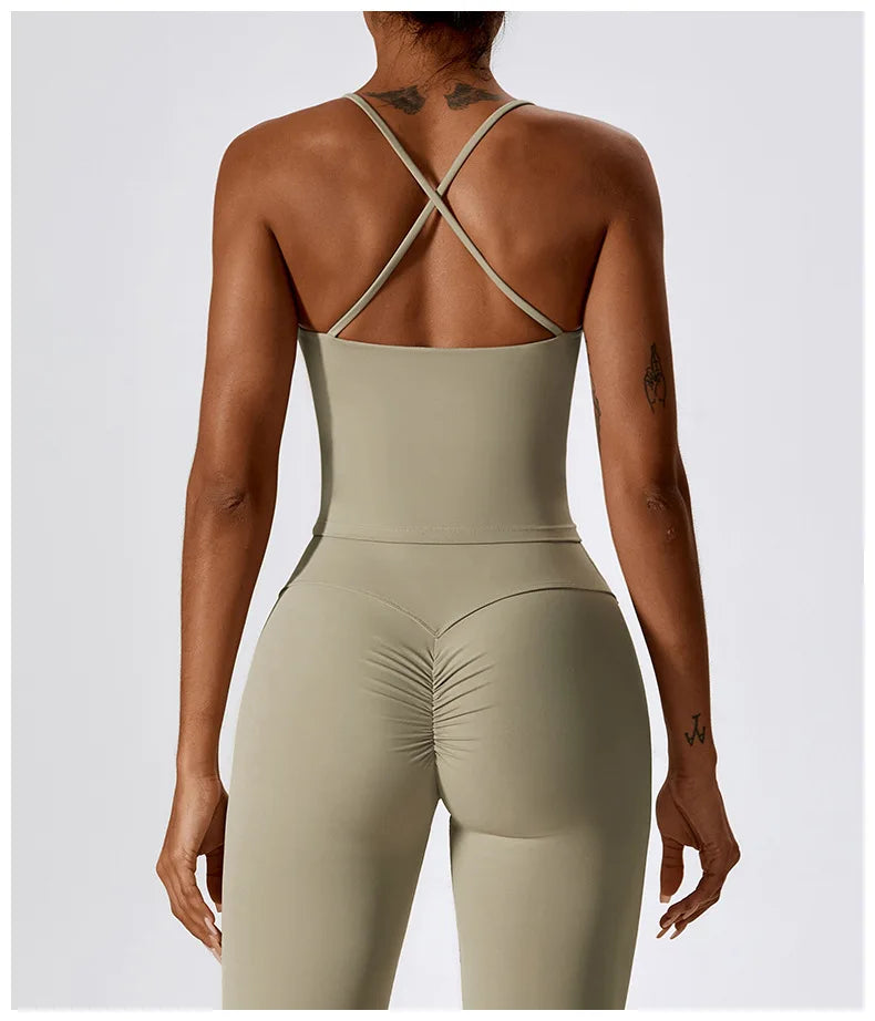 Crop-top dos croisé - Libre