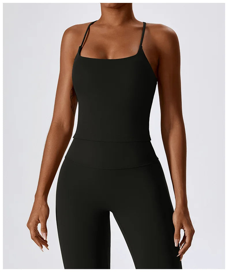 Crop-top dos croisé - Libre