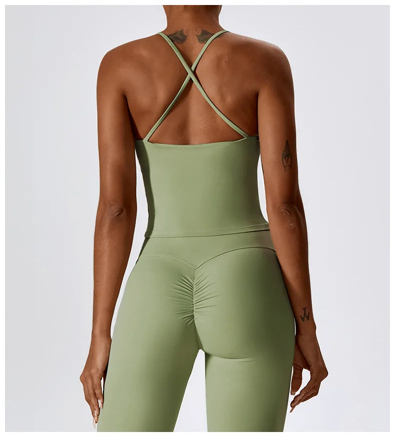 Crop-top dos croisé - Libre