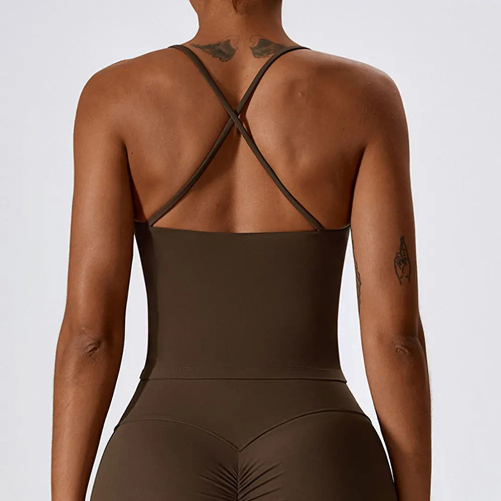 Crop-top dos croisé - Libre