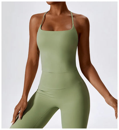 Crop-top dos croisé - Libre