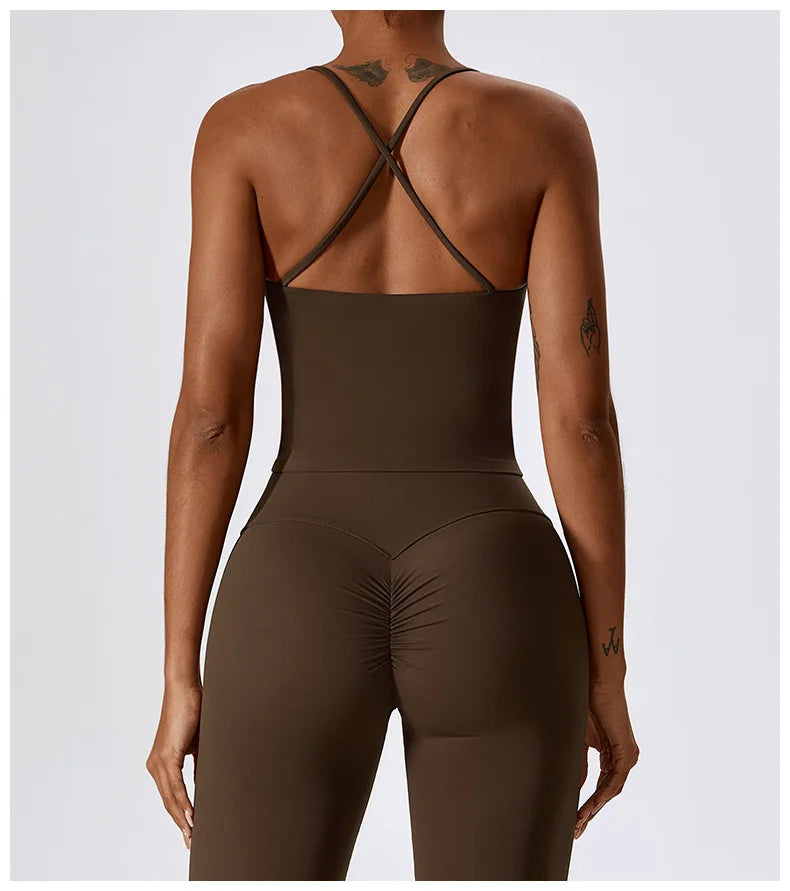 Crop-top dos croisé - Libre