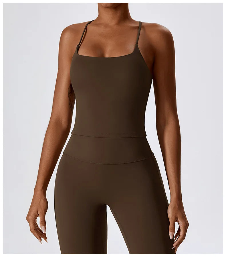 Crop-top dos croisé - Libre