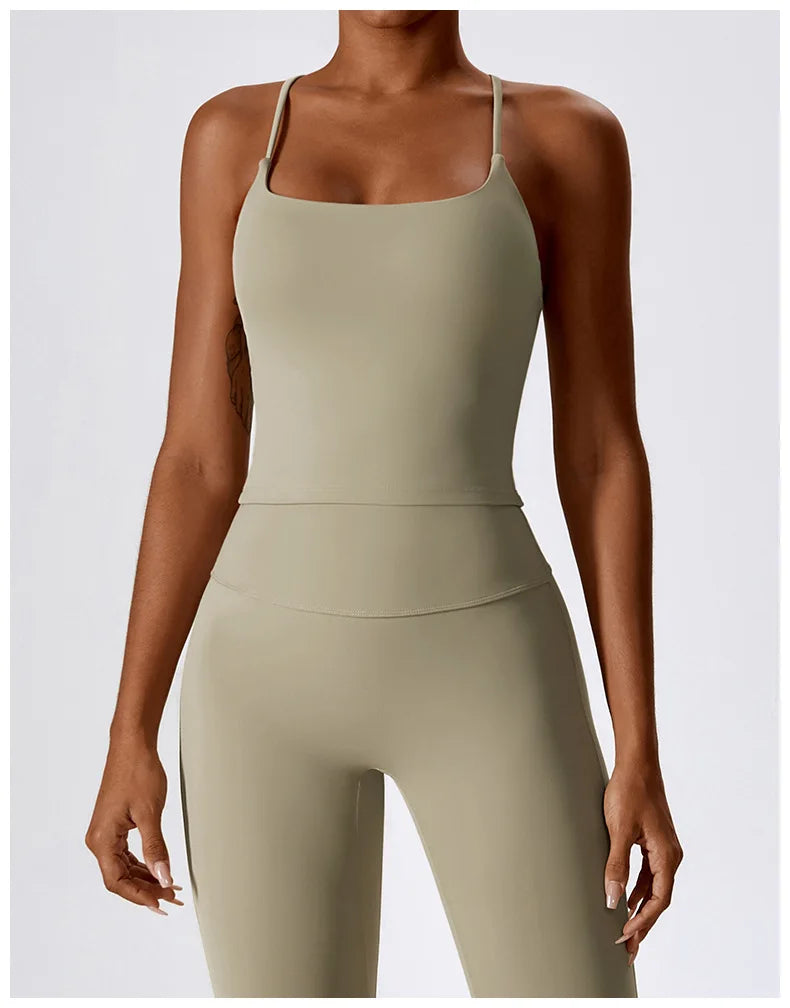 Crop-top dos croisé - Libre