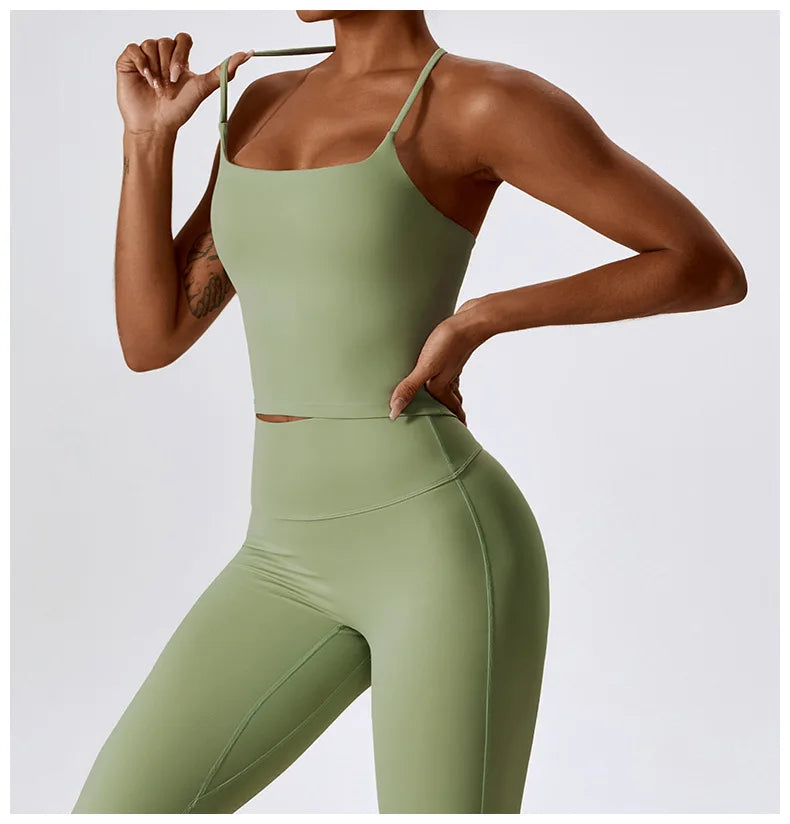 Crop-top dos croisé - Libre