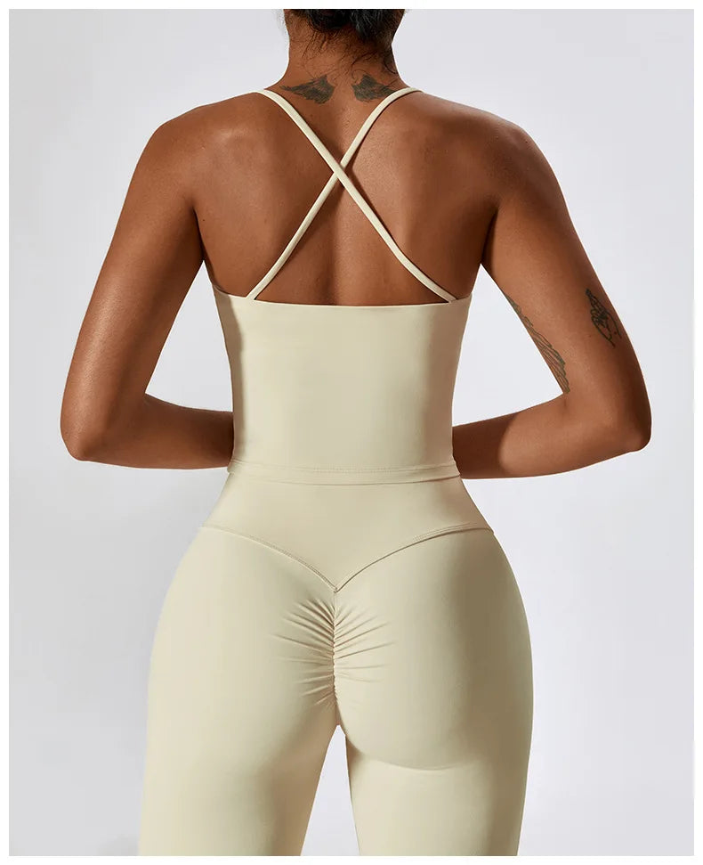 Crop-top dos croisé - Libre