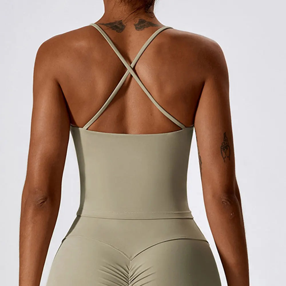 Crop-top dos croisé - Libre